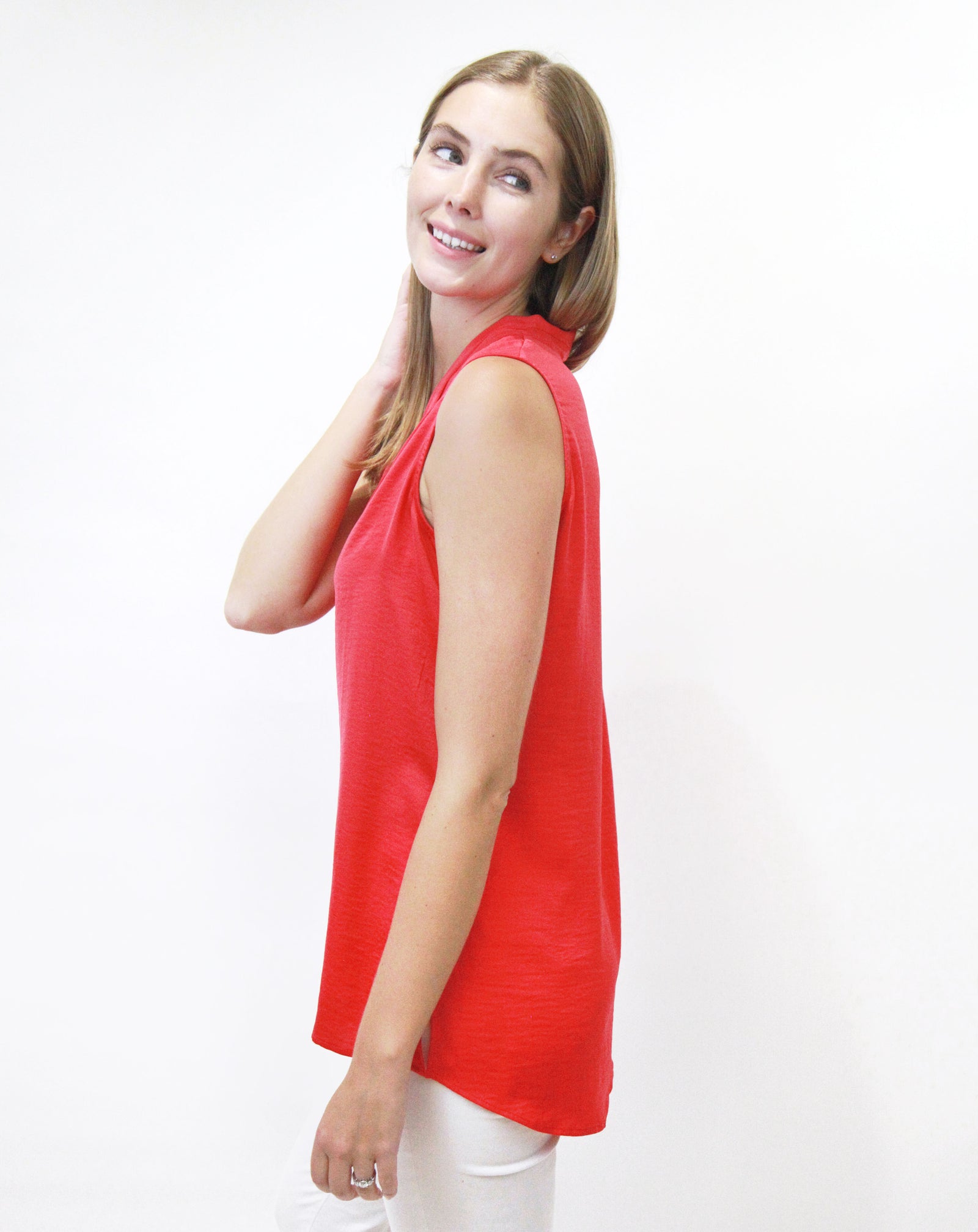 ZXZY Women Casual Sleeveless Open Front Tunic Vest Long
